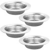 LotFancy Kitchen Sink Strainer, 4 Pack Stainless Steel Drain Strainers, 4.5" Diameter Large Wide Rim - 2 of 4