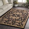 Hauteloom Blomkest Black&Yellow Traditional Wool Carpet - 2 of 4