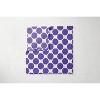 Bacati - Ikat Leopard Print Purple Gray Muslin 4 pc Crib Set with 2 Muslin Swaddle Blankets - 4 of 4
