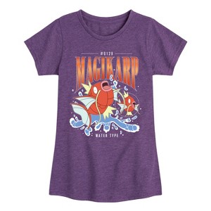 Girls' - Pokémon - Magikarp 90S Bootleg Fitted Short Sleeve Graphic T-Shirt - 1 of 4