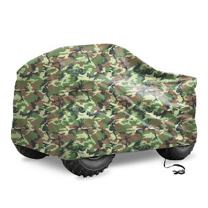 Unique Bargains Quad ATV Cover Waterproof Snowproof Protector Universal Fit Camouflage with Silver Coating - 1 of 4