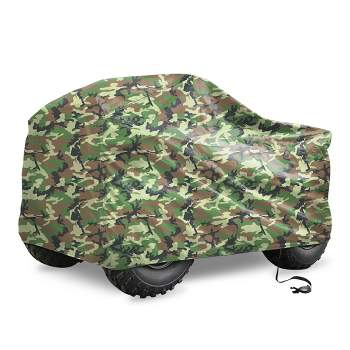 Unique Bargains Quad ATV Cover Waterproof Snowproof Protector Universal Fit Camouflage with Silver Coating