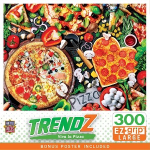 MasterPieces 300 Piece EZ Grip Jigsaw Puzzle - Viva la Pizza - 18"x24" - 1 of 4