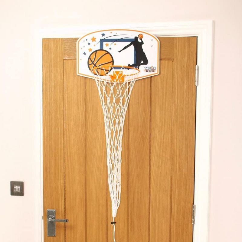 Taylor Toy Basketball Laundry Hamper Over the Door Hoop for Kids, 2 of 7