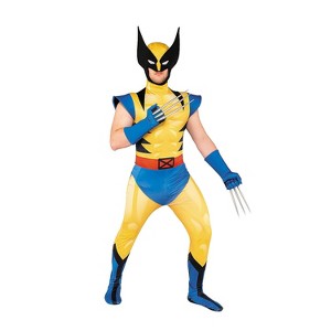 Marvel Men's Wolverine Halloween Deluxe Costume Jumpsuit - 1 of 4