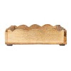 Storied Home Mango Wood Scalloped Tray, Natural - 4 of 4