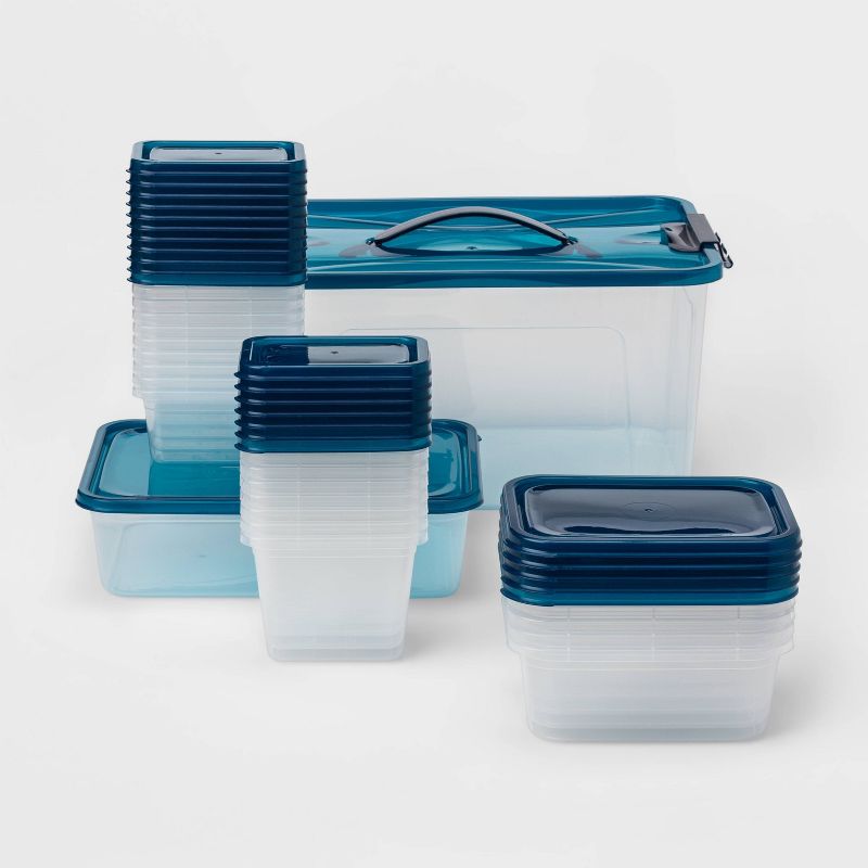 50pc Food Storage Container Set Blue - Room Essentials&#8482;, 1 of 3