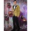 Lars Amadeus Men's Sequin Peak Laple Sparkly Party Show Glitter Sports Coat - 4 of 4
