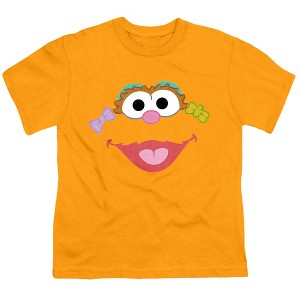 Sesame Street Zoe Face Kids T Shirt For Youth  Gold  X Large - 1 of 4