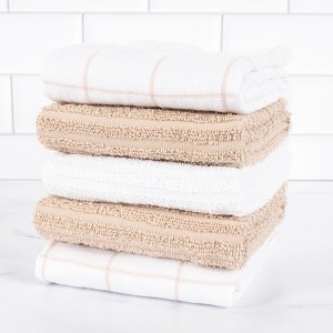 Set Of 5 Lakewood Reverse Terry Kitchen Towel Set - 16 x 28 - 1 of 3