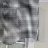 RLF Home 100% Cotton Gingham Regal With Poly/Cotton Ivory lining Rod Pocket Valance 50" x 16" Black - 3 of 4