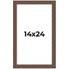 PosterPalooza | 14x24 Wide Barnwood Picture Frame, UV Acrylic, 6 Finishes - Grey, Brown, White, and Black - 2 of 4