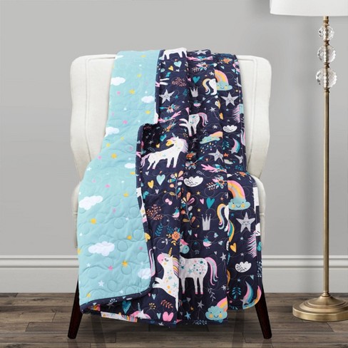 50 x60 Kids Unicorn Heart Throw Blanket Lush Decor Target