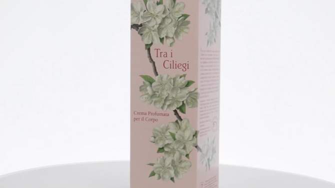 L'Erbolario Tra I Ciliegi Perfume Body Cream - Firming Body Lotion - 6.7 oz, 2 of 7, play video