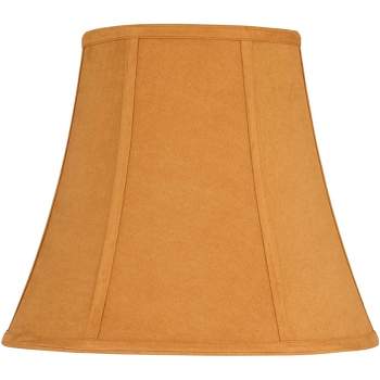Springcrest Bell Lamp Shade Rust Medium 8" Top x 14" Bottom x 12" Slant x 11.5" High Spider Replacement Harp and Finial Fitting
