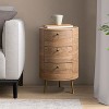 Maddalena 26'' Tall Drum 3- Drawer End Table Storage Cabinet|KARAT HOME - 2 of 4