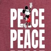 Women's - Disney - Mickey Peace Short Sleeve Graphic T-Shirt - 2 of 4