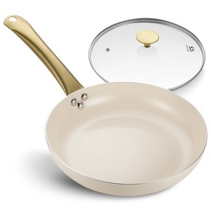 KOCH SYSTEME CS Ceramic Nonstick Aluminum Frying Pan with Stainless Steel Handle, White - 1 of 4
