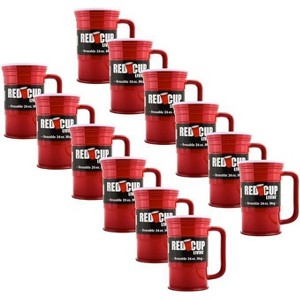 Red Cup Living 24Oz Tumbler Cup with Lid & Straw, Insulated Reusable Plastic Cup for Hot & Cold Drinks, Coffee Tumbler, Summer Party Cup - 1 of 4