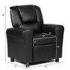 Costway Kids Recliner Armchair Children's Furniture Sofa Seat Couch Chair w/Cup Holder Black - 2 of 4