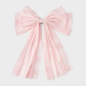 Flocked Hair Bow Clip - Wild Fable™ - 1 of 3