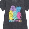 Girls' - Mattel - Pastel Cut Out Character Spots Graphic Short Sleeve Fleece Dress - 2 of 3