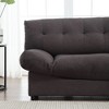 Cloud Teddy Velvet 2-Seater Modular Sofa with Cushions & Plastic Feet - 2 of 4