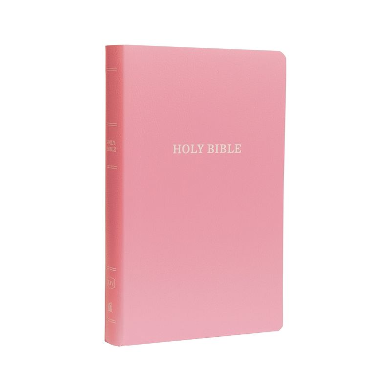 KJV, Gift and Award Bible, Imitation Leather, Pink, Red Letter Edition - by  Thomas Nelson (Paperback), 1 of 2
