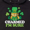 Men's - Garfield - Charmed I'm Sure St. Patrick's Day Graphic Fleece Pullover Hoodie - 2 of 4