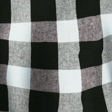 black/ white buffalo check