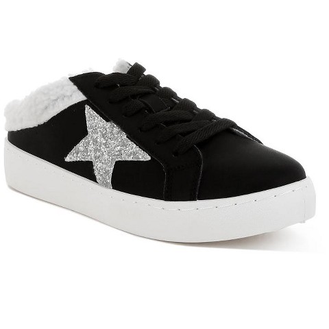 Женские кроссовки London Rag Womens Moxie Fur Collar Slip On Sneakers 8