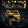 2 Seater Ride on UTV Car, Licensed Can-Am Electric Off-Road Car, 4WD Kids Truck w/Remote Control, 2 * 24V 7AH Batteries,4 * 200W Motor, 23" Large Seat - 3 of 4