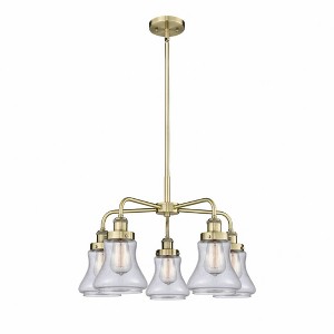 Bellmont - 5 Light Stem Hung Chandelier In Art Deco Style-15.25 Inches Tall and 24 Inches Wide - 1 of 1