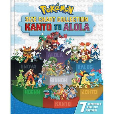 Pokémon Size Chart Collection: Kanto to Alola - by  Pikachu Press (Hardcover)