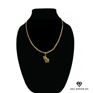Aria Jeweler Chain with Praying Hands Pendant - 1 of 2