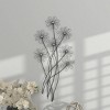 Metal Floral 3D Wire Wall Decor with Crystal Embellishments Black - Olivia & May: Iron Botanical Art, Vertical Display - 3 of 4