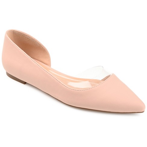 Blush pointed toe discount flats