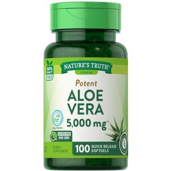 Nature's Truth Aloe Vera Gel 5000mg | 100 Softgels