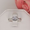 Christine Engagement Ring for Women Promise Heart Birthstone Cz Sterling Silver by Ginger Lyne - 2 of 4