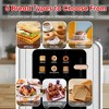 WHALL 2 Slice Toaster, Touchscreen Toasters 2 Slice Wide Slot, Stainless Steel Bread Toaster for Bagel & More, Smart Toaster Kitchen Deal - 2 of 4