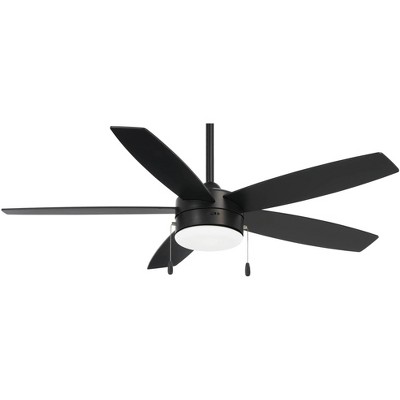 52" Minka Aire Airetor Coal Black LED Ceiling Fan with Pull Chain