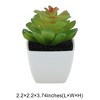 Unique Bargains Artificial Plants Plastic Green 2.2"x2.2"x2.56" 1 Pcs - 3 of 4