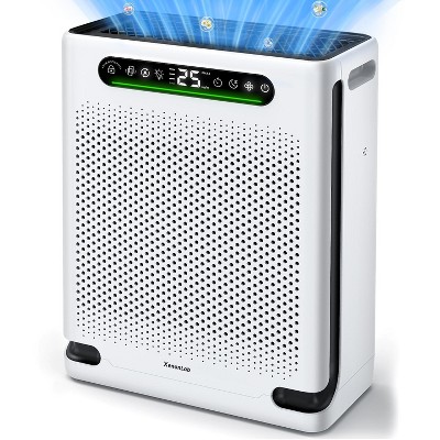 FreAire Air Purifier for Home Bedroom Large Room Covers Up to 2600 Sq Ft, True  Air Purifiers with Air Quality Monitor, 360°Air Outlet