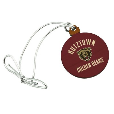 Kutztown Bear Mini Small Tiny Wood Christmas Tree Holiday Ornament