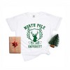Simply Sage Market Women's North Pole University Reindeer Short Sleeve Garment Dyed Tee - 2 of 4