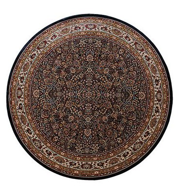 Ariana Blue Persian Border Low Pile Area Rug