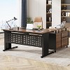 Tribesigns L-Shaped Office Desk, 62.99" Executive Desk with File Cabinet - 2 of 4