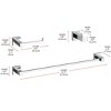 Elegant Lighting Isla 3-Piece Bathroom Hardware Set - 2 of 4