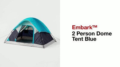 2 Person Dome Tent Blue - Embark™