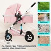Kinder King Cozi 2 Convertible Baby Stroller, Folding High Landscape Infant Carriage, Adjustable Canopy, Diaper Bag, Anti-Shock - 2 of 4